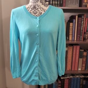 Bright Light Blue Cardigan M